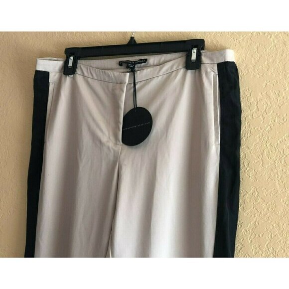 Harlowe & Graham Womens Beige Slim Side Pant S L - Picture 10 of 11